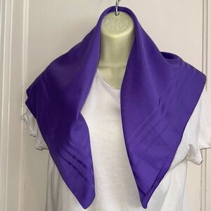 Vintage Transform KM purple polyester square scarf